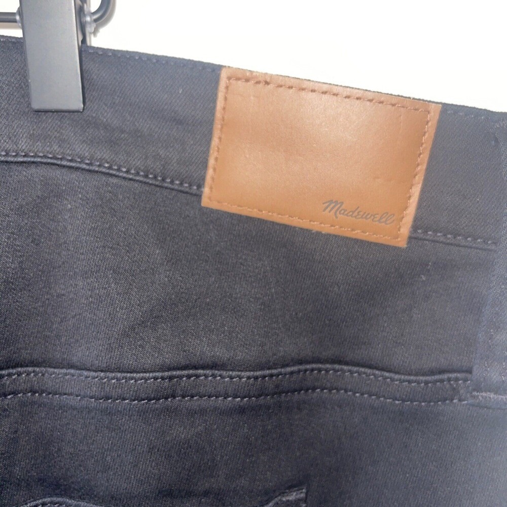 New Madewell Jeans 9" High Rise Skinny Women Size 36 Tall Long TENCEL Black - Picture 8 of 10